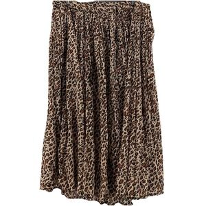 Sara‎ Sidon Leopard Print Cotton Skirt Size Small